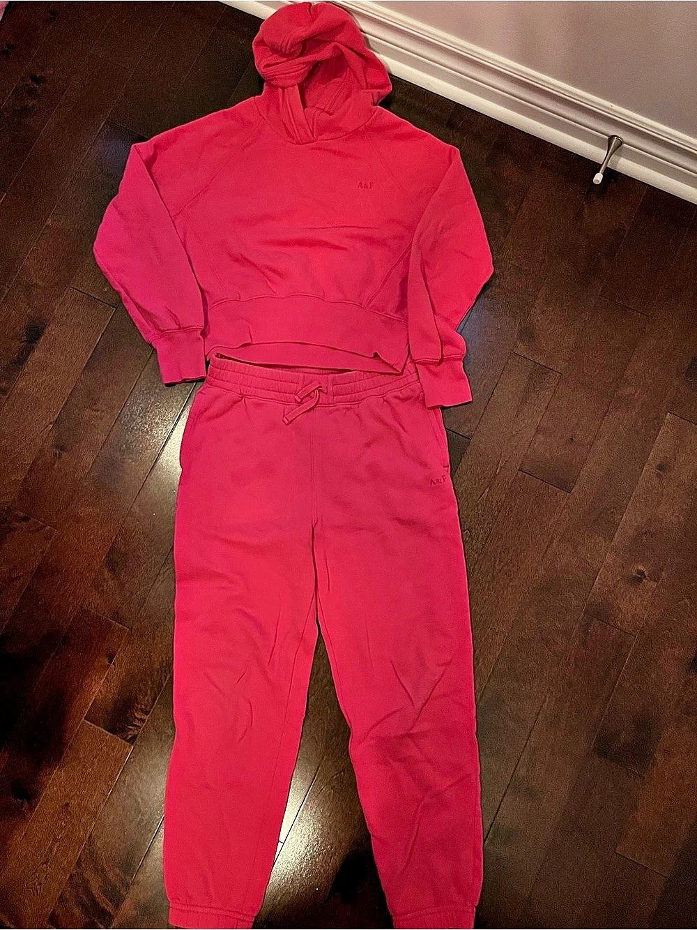 Abercrombie Kids A&F Essentials Pink Girls Size 9/10 Matching Set